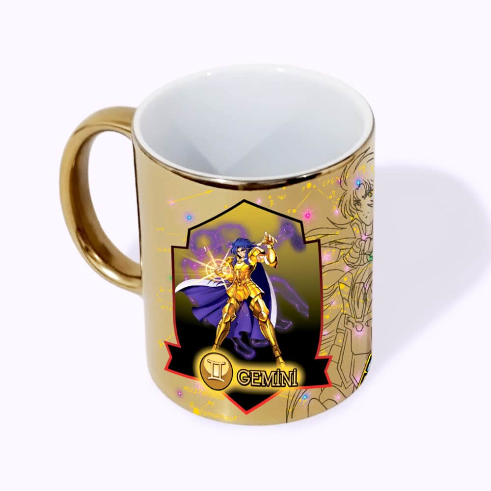 Taza Dorada Caballero de Geminis