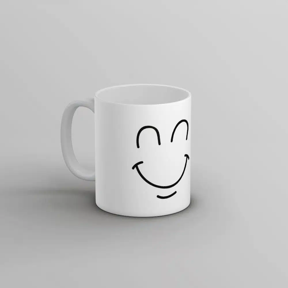Taza sonríe diente