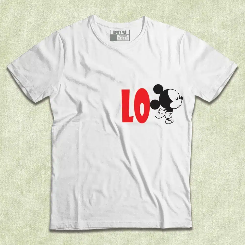 Camiseta San Valentin Mickey Mouse